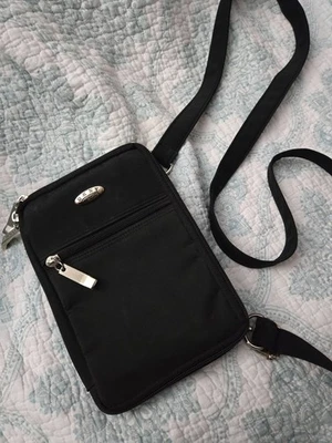 Vintage DKNY black crossbody purse strong great for travel - Image 1 of 4