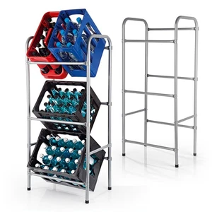 EASYmaxx Getränkekistenregal 3 Kisten Kästen Getränkekasten Halter Ständer - Bild 1 von 5