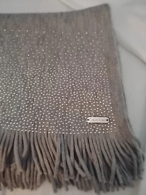 New With Tag Calvin Klein Gray Muffler Scarf One Size - Image 1 of 4