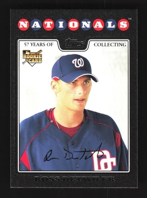 Ross Detwiler Washington Nationals Topps 2008 Black #92 SN /57 - Image 1 of 2