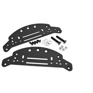 Adattatore Baule Universale Piastra Bauletto Moto Scooter Givi Kappa Shad Nero - Picture 1 of 4