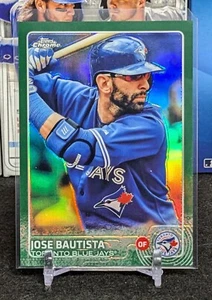 2015 Topps Chrome Jose Bautista Green Refractor /99 Blue Jays Parallel #137 - Imagen 1 de 3