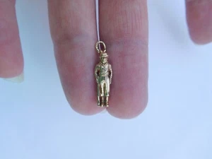 Rar Art Deco 1900s 14K Gold US IWW Army Soldier Eckfeldt Ackley Pendant Charm🎖️ - Picture 1 of 12