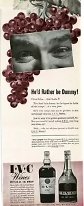 1943 I.V.C. Wines Port Sherry Purple Grapes Vintage Print Ad - Picture 1 of 1