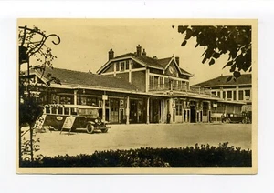 Francia, Verdún, Lorena postal vintage East Railroad Station, autobús, coche, letreros - Imagen 1 de 2