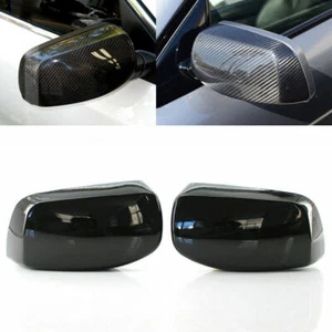 Tapas de cubierta de espejo retrovisor lateral de puerta estilo negro brillante para BMW E60 serie 5 2004-2007 - Imagen 1 de 6