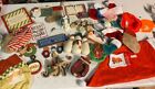 VTG (some) of Christmas Decorations Mix Brand Signs Stocking And More