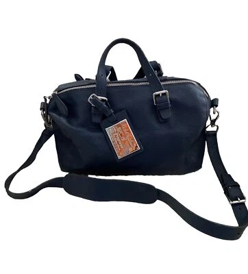 RALPH LAUREN COLLECTION PROPRIETOR BLUE LEATHER SHOULDER BAG SZ:M - Image 1 of 4