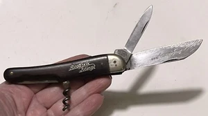 Antique Stainix Solingen Germany Pocket Knife Rostfrei Klinge Wood Handle - Picture 1 of 12