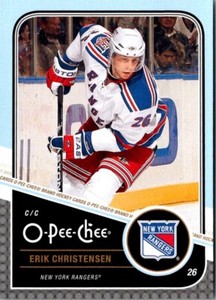 2011 O-Pee-Chee Erik Christensen #422 New York Rangers