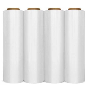 4 Rolls Hand Stretch Plastic Film Shrink Pallet Wrap 18" X 1500 FT Heavy Duty - Picture 1 of 9
