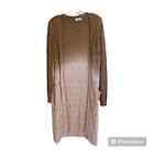 Umgee Women?S Long Sleeve Ombré Duster/Cardigan Knitted Large