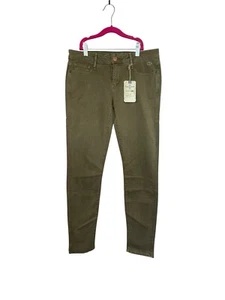 Lacoste Harlan Earnest Sewn Women's Jeans Size 29 Army Green New With Tags - Picture 1 of 11