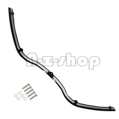 Black Contrast Cut Windshield Trim For Harley Road Glide FLTR FLTRX 1998-2013 - Изображение 1 из 4