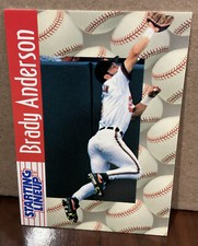 BRADY ANDERSON 1997 KENNER STARTING LINEUP CARD - BALTIMORE ORIOLES