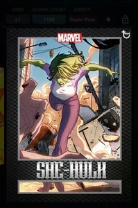 2020 Topps Marvel She-Hulk Cardio Collection Series 1 Go The Distance Black - Picture 1 of 1