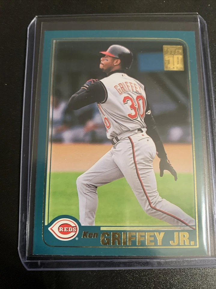 2001 Topps Opening Day Baseball card #124 Ken Griffey Jr. Reds - Image 1 of 2
