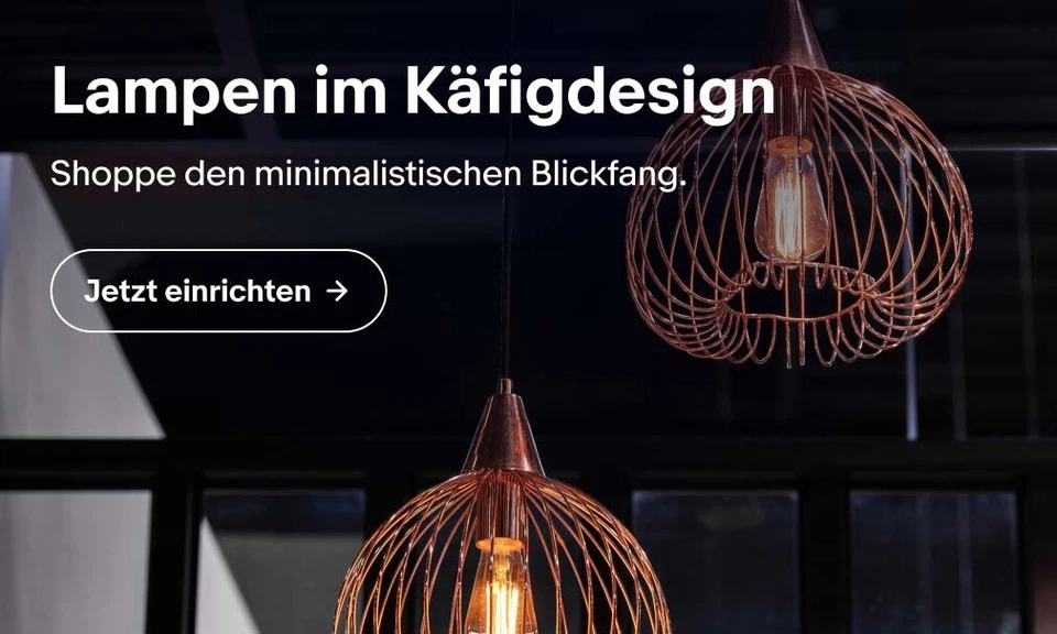 Lampen im Käfigdesign