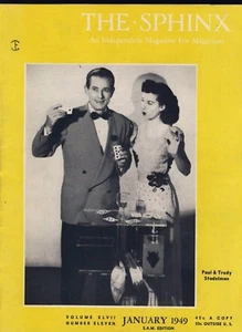 Paul Stadelman The Sphinx Jan 1949 Vintage Magicians' Magazine - Bild 1 von 3