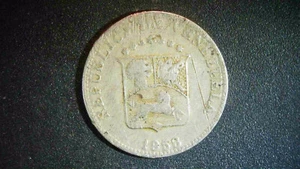 VENEZUELA 5 CENTIMOS 1958 FEB07F - Picture 1 of 2