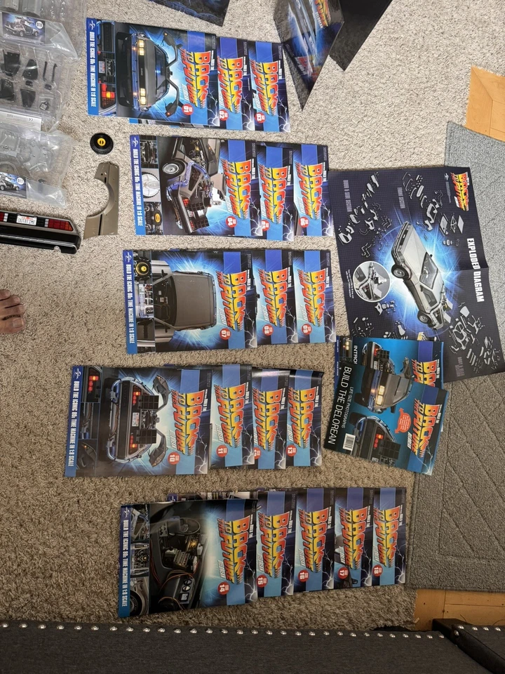 EAGLEMOSS BUILD THE BACK TO THE FUTURE DELOREAN ISSUE 1 Through 18  (18 issues) - Image 1 of 4