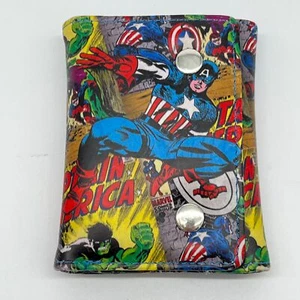 Captain America Marvel Graphic Leather Wallet - Picture 1 of 6
