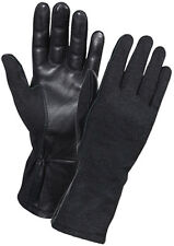 Tactical Leather Flight Gloves Flyers Military Heat & Flame Resistant AF Pilots