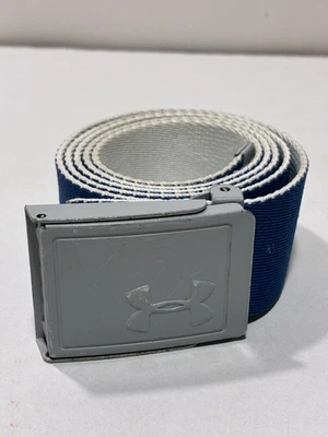 Cinto masculino de golfe Under Armour reversível azul royal branco OSFM 46” - Imagem 1 de 3