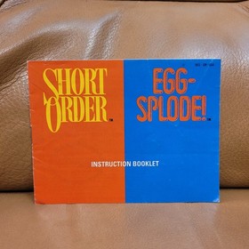 Short Order Egg-Splode Instruction Manual Nintendo NES