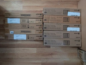 5 kaset z czarnym tonerem Xerox 006R01509 i 5 pojemników na odpady 008R13061 - Zdjęcie 1 z 1