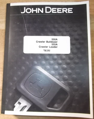 JOHN DEERE 550A 555A CARGADORA EXCAVADORA SOBRE ORUGAS SERVICIO TÉCNICO TALLER MANUAL DE REPARACIÓN Foto 1 de 4