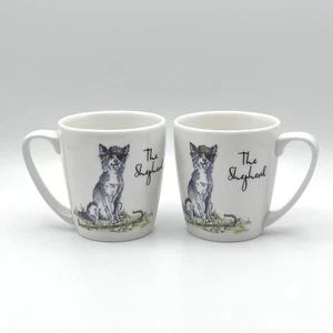 2 x Queens Fine Bone China Country Pursuits Kaffeetassen - The Shepherd - Collies - Bild 1 von 4
