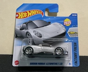 Hot Wheels 90/250 Gordon Murray Automotive T.33 2025 - 4/5 Int’l C nuevo de fábrica - Imagen 1 de 2