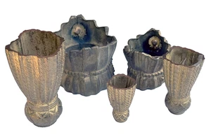 Lot of 5: Unfinished Brass Tassels & Basket Cups for lighting parts, Decorations - Picture 1 of 17