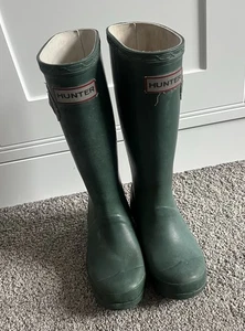 Hunter Gummistiefel Kinder UK Größe 12 EU 31 grün Gummistiefel - Bild 1 von 10
