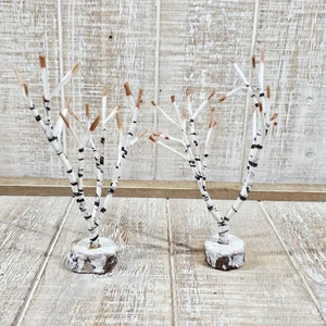 Lote de 2 piezas accesorios Lemax árbol de abedul rama desnuda 5 pulgadas pueblo de vacaciones - Imagen 1 de 8