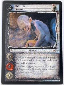 LORD OF THE RINGS TCG HELM'S DEEP RARE CARD 5R25 GOLLUM STINKER lp - Picture 1 of 1