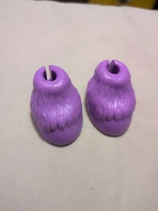 Barbie Horse Shoes Feet Slippers Purple Mattel Doll - Bild 1 von 4