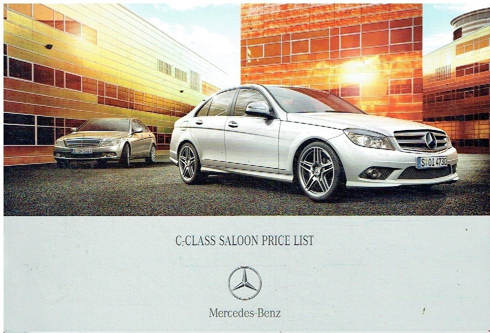 MERCEDES BENZ C180/200K C230 C280 C200/220CDI BERLINA 2007 LISTA DE PRECIOS DE FÁBRICA REINO UNIDO Foto 1 de 1