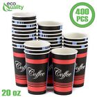 Tasses à café design 20 oz boissons chaudes froides jetables boisson chaude sans BPA 400 pièces
