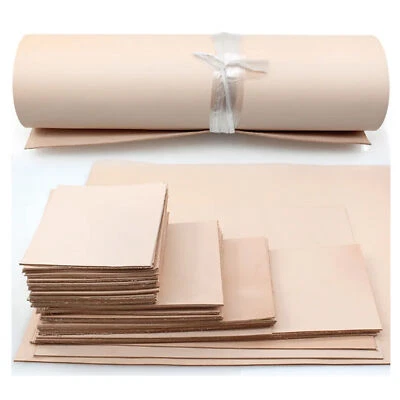 Real Vegetable-Tanned Leather Cowhide Pieces Tooling Leather 5/6 and 8/9 Oz - Image 1 of 4