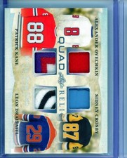 2023 Leaf ITG Used Hockey Quad Relic 1/2 Ovechkin / Crosby / Kane / Draisaitl