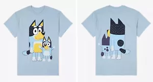 nuova maglietta Bluey & Bandit boyfriend-fit top ufficiale ABC Disney M prezzo al dettaglio consigliato $24,90 - Foto 1 di 7