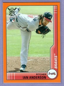 2021 Topps Big League Ian Anderson Orange Rookie RC #160 Braves SP - Picture 1 of 2