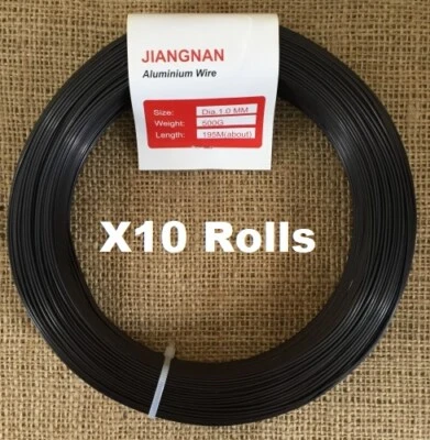 X10 Rotoli Di 500g Filo Bonsai Alluminio (TUTTE LE TAGLIE DISPONIBILI) - Immagine 1 di 4