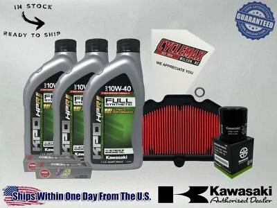 Cyclemax Full-Synthetic KPO Tune-Up Kit fits 2017-2025 Kawasaki Z650 - Image 1 of 4