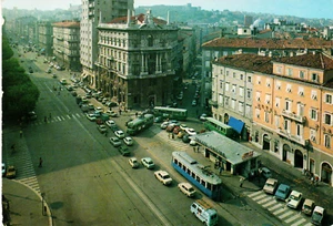 ts 621 - 1985 TRIEST - Via Carducci - Filobus - Tram Opicina - sehr guter Zustand - Bild 1 von 1