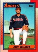 1990 Topps Bert Blyleven #130 California Angels Baseball Card