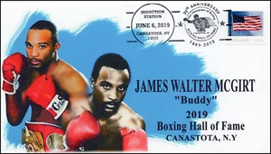 19-216, 2019, Boxing Hall Of Fame, Pictorial Postmark, Event Cover, James Walter - Picture 1 of 1