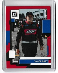 TAYLOR GRAY 2023 DONRUSS RACING RED 114/299 NASCAR - Picture 1 of 2